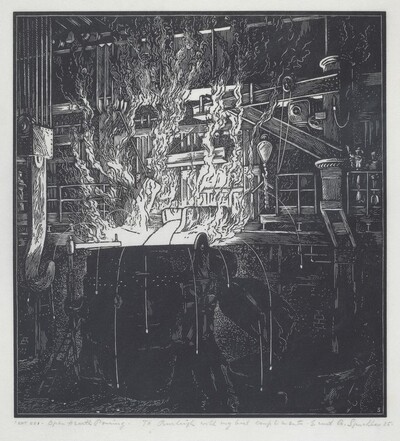 Open Hearth Pouring