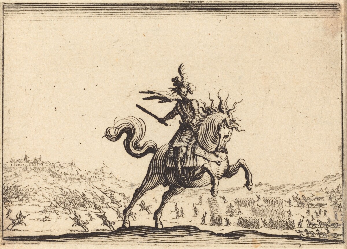 Military Commander on Horseback by Jacques Callot