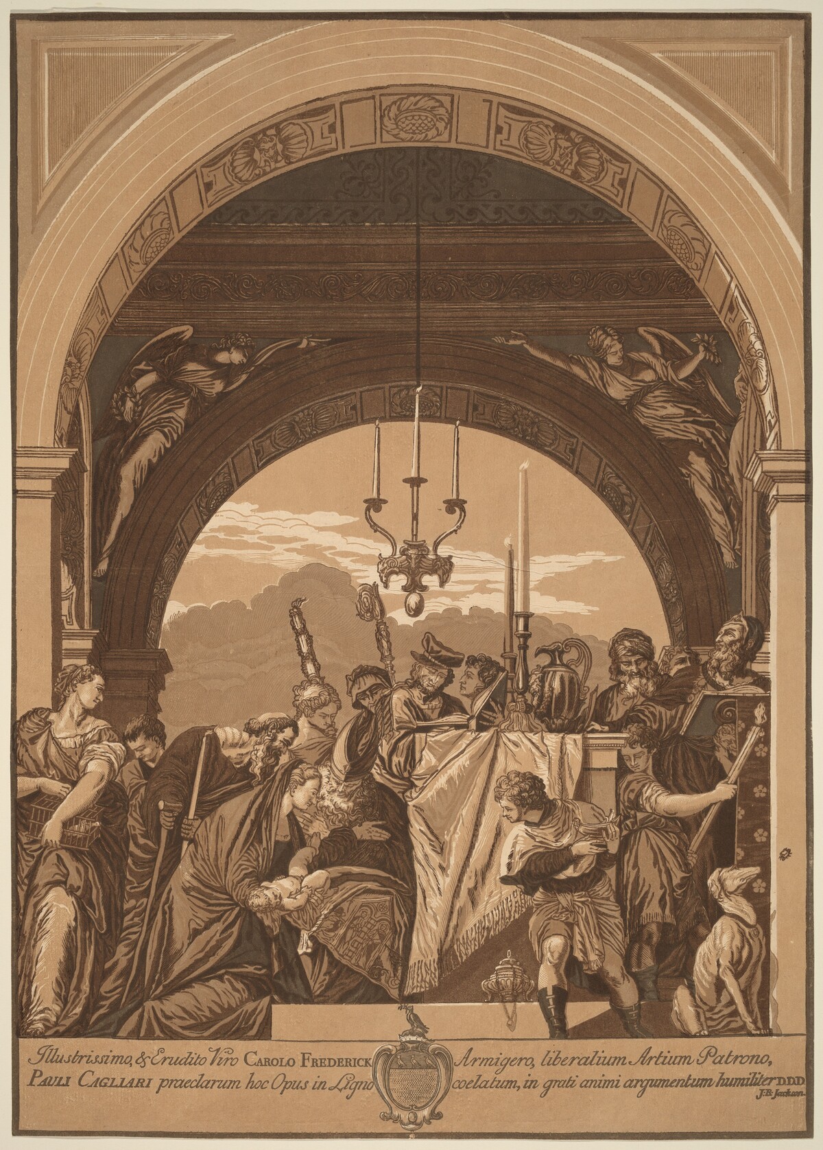 The Presentation in the Temple by John Baptist Jackson, after Veronese