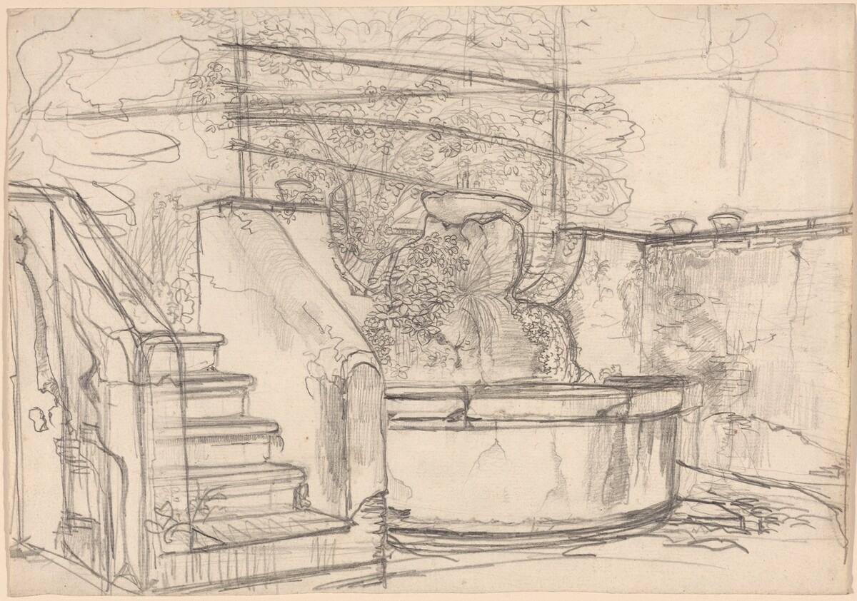 Corner of a Garden Court by Friedrich Salathé