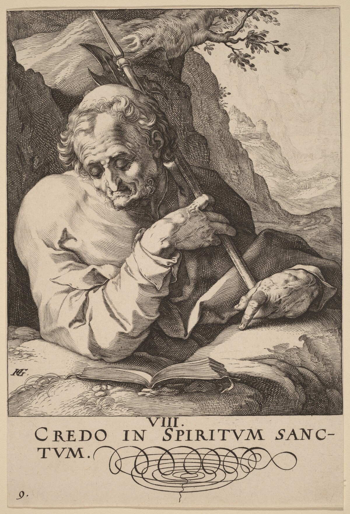 Saint Matthew by Hendrik Goltzius