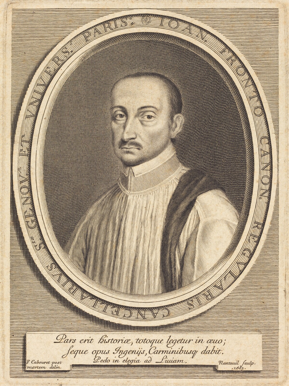 Jean Fronteau by Robert Nanteuil after F. Cabouret
