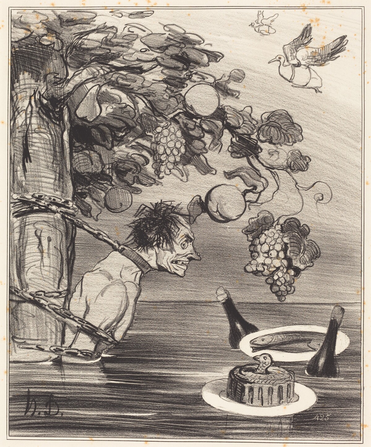 Le Supplice de Tantale by Honoré Daumier