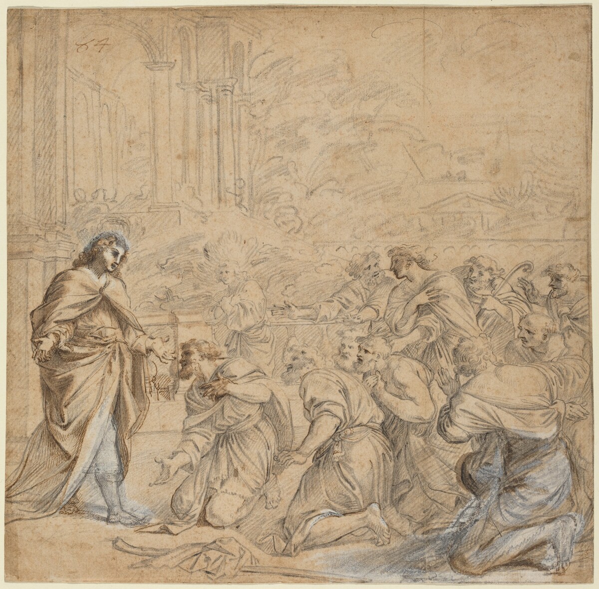 Joseph Revealing Himself to His Brothers in Egypt by Studio of Pier Francesco Mola