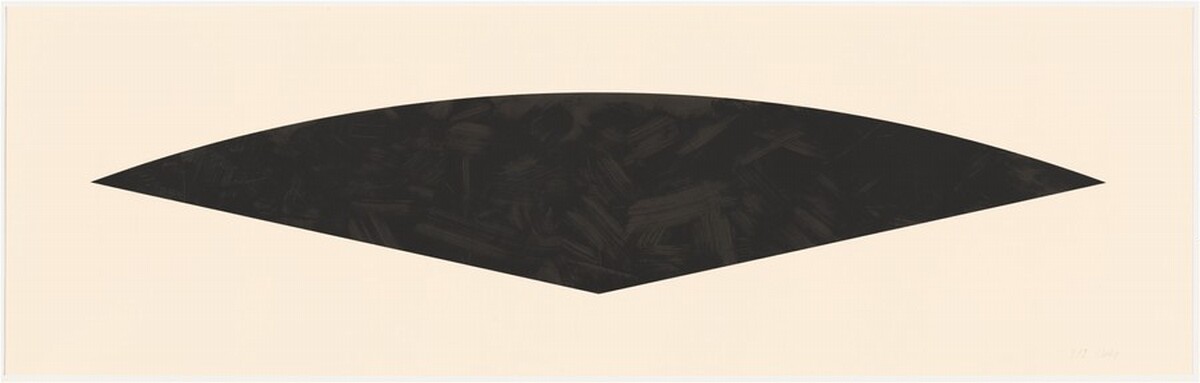Dark Gray Curve by Ellsworth Kelly