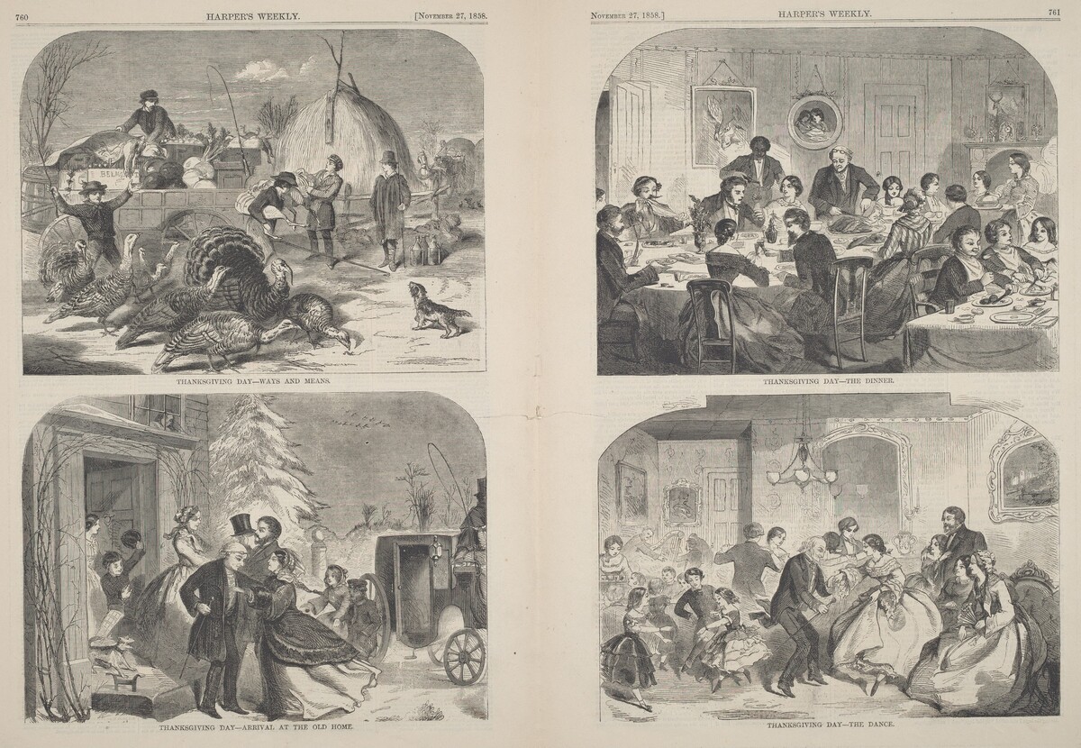 Thanksgiving Day - Ways and Means [upper left] by after Winslow Homer