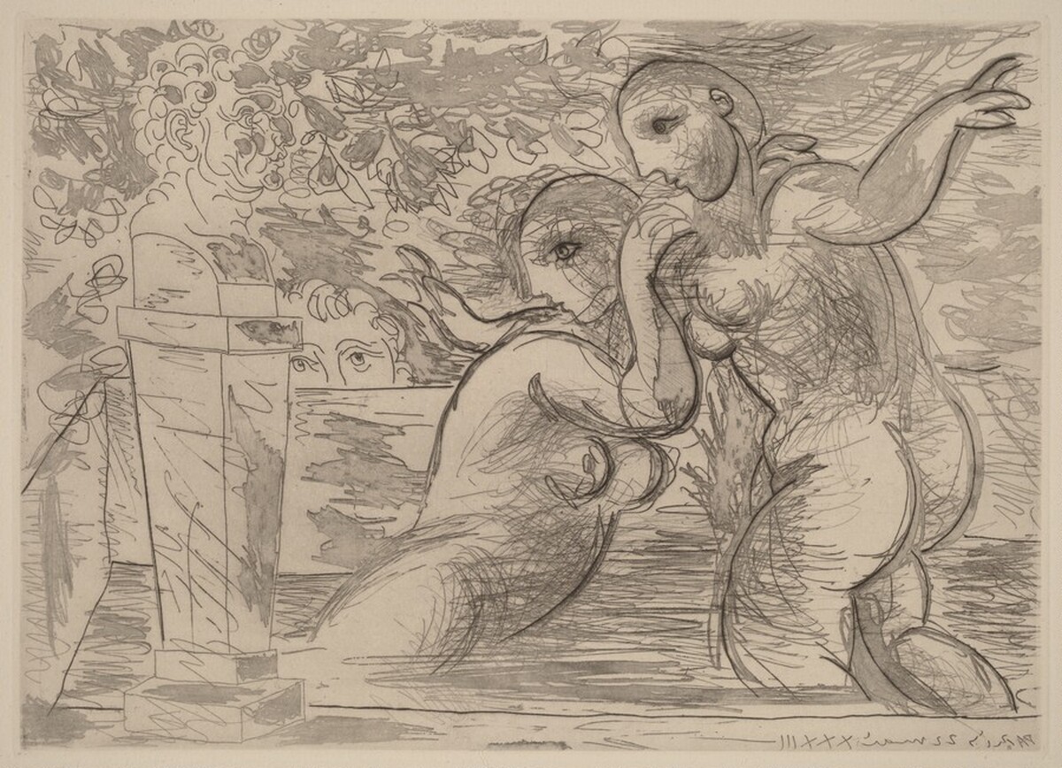 The Surprised Bathers (Les baigneuses surprises) by Pablo Picasso