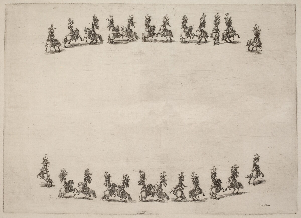 Twenty-Four Cavorting Cavaliers by Stefano Della Bella