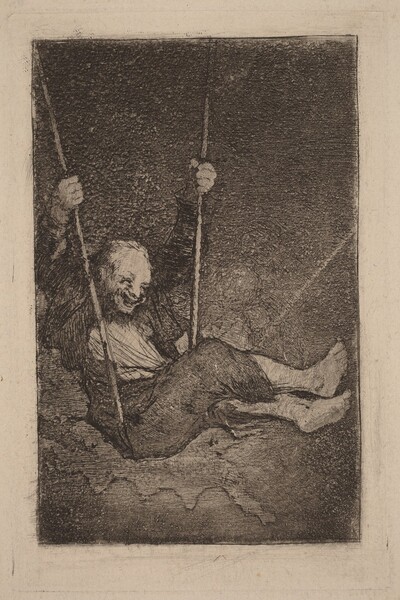 Old Man on a Swing