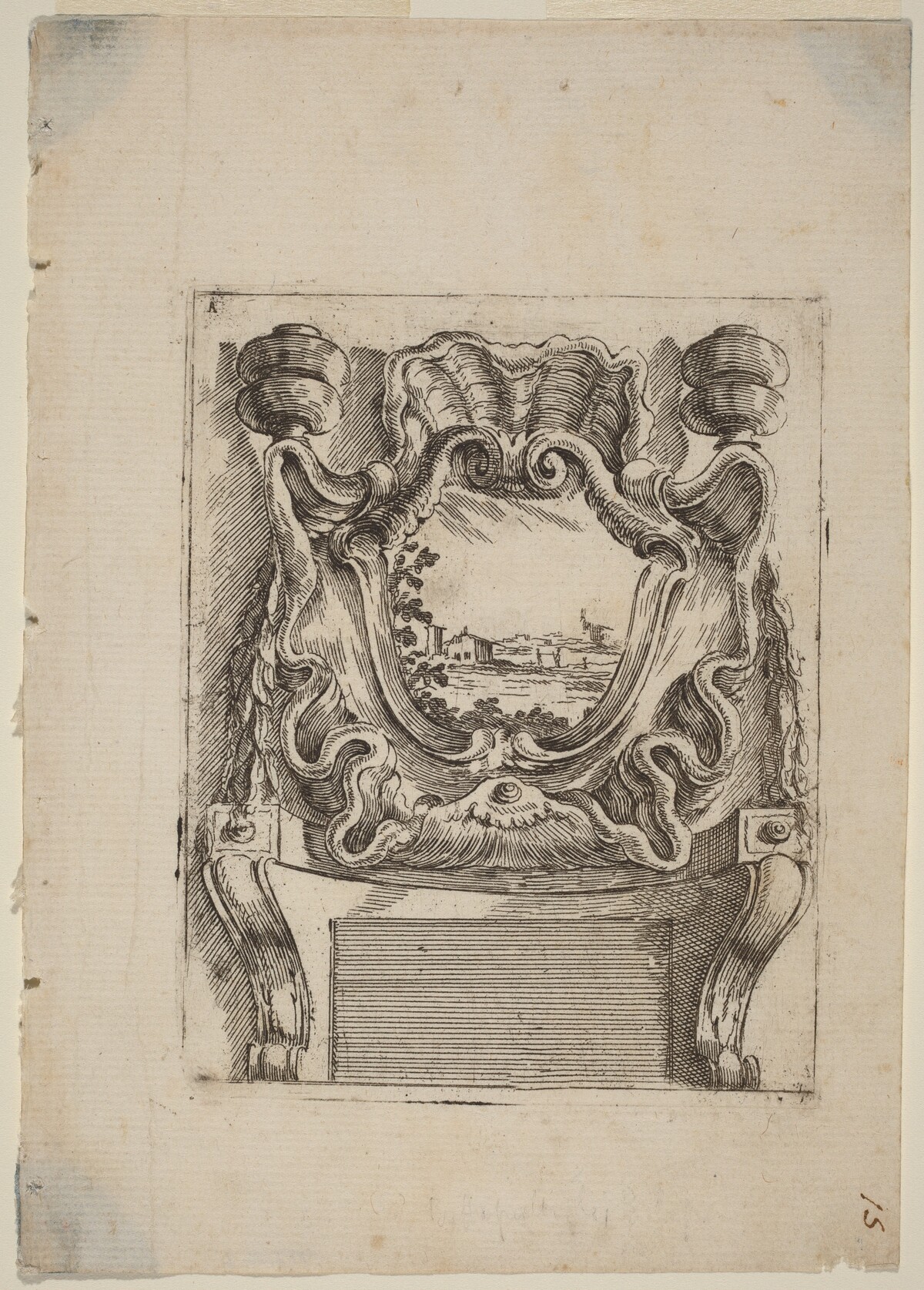 Architectural Motif with a Landscape by Carlo Antonio Buffagnotti
