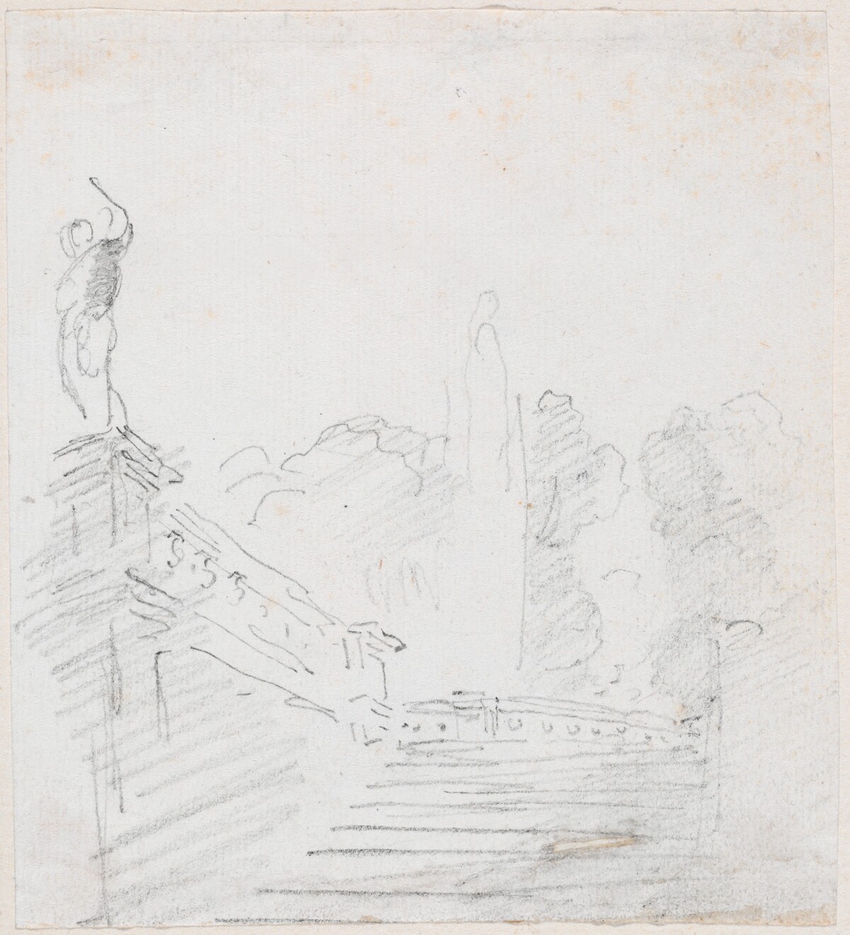 Monumental Stairway by Hubert Robert