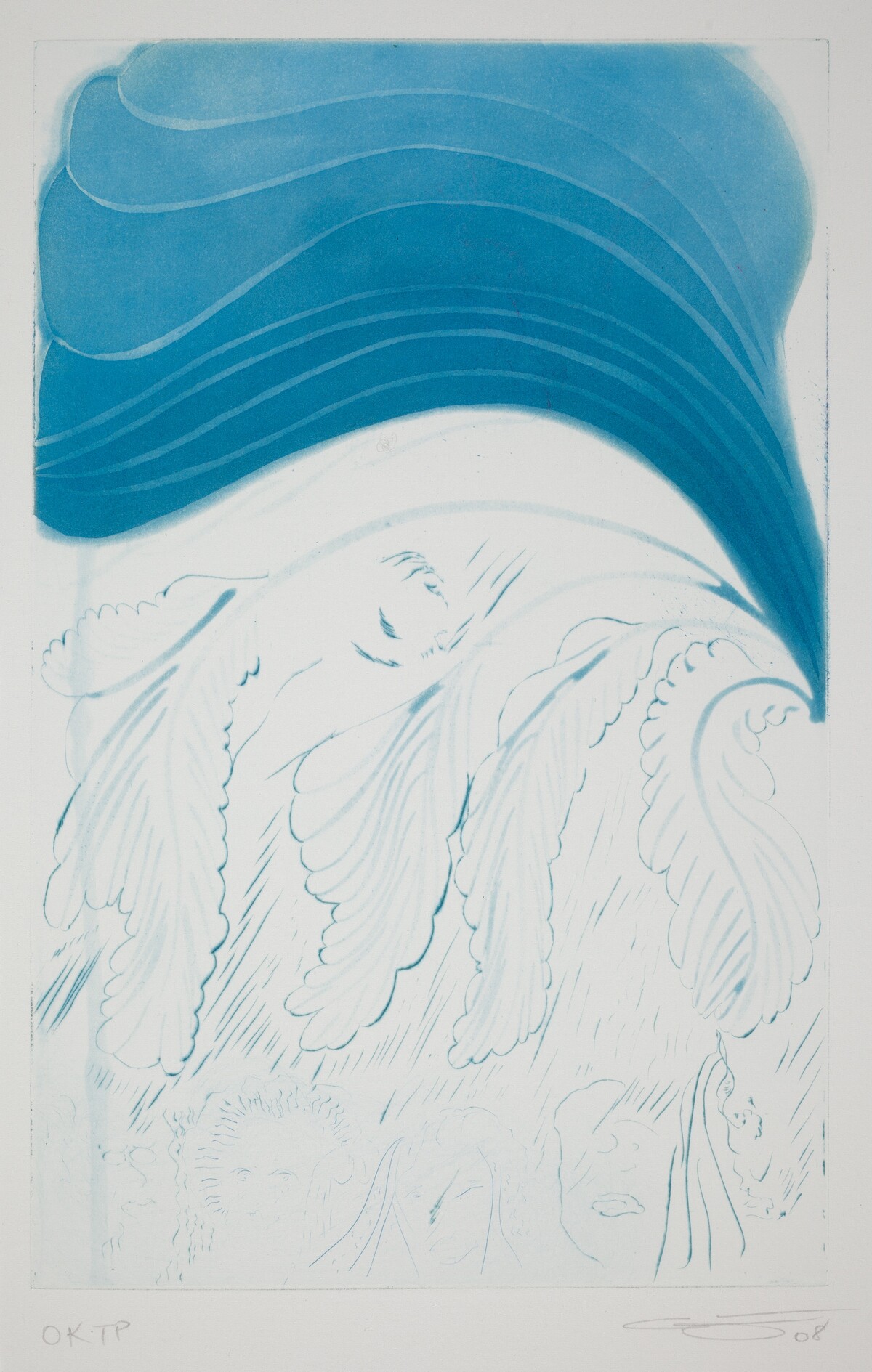 Rainbow - Blue Friends by Chris Ofili