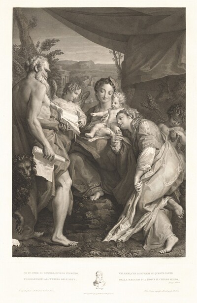 Virgin and Child with Saints Jerome and Catherine and an Angel