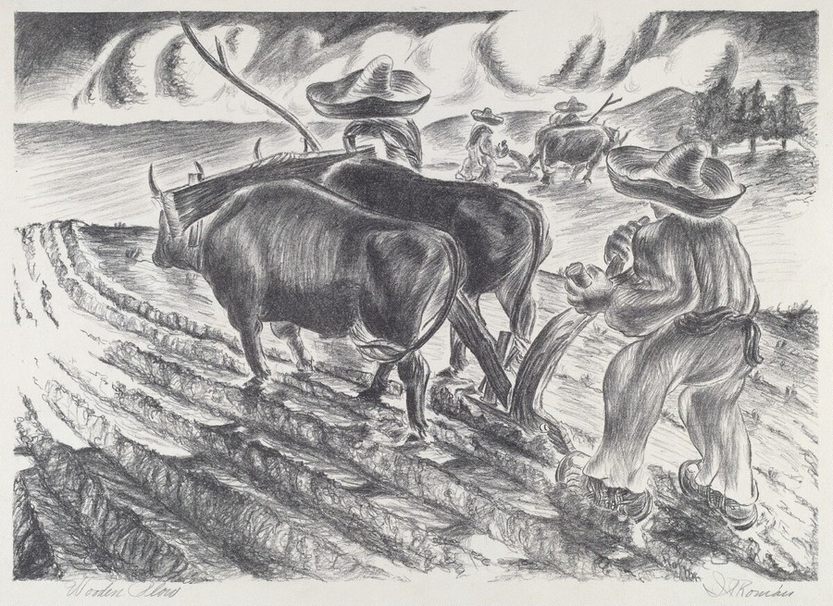 Wooden Plow by Jacinto Placencio Roman