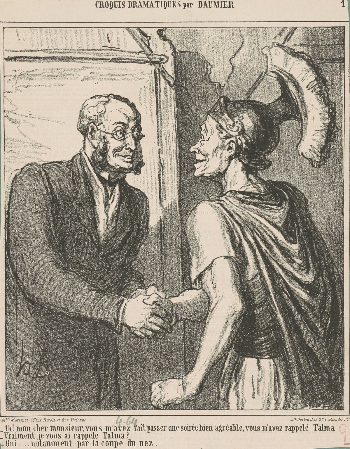 Ah! Mon cher monsieur, vous m'avez ... by Honoré Daumier