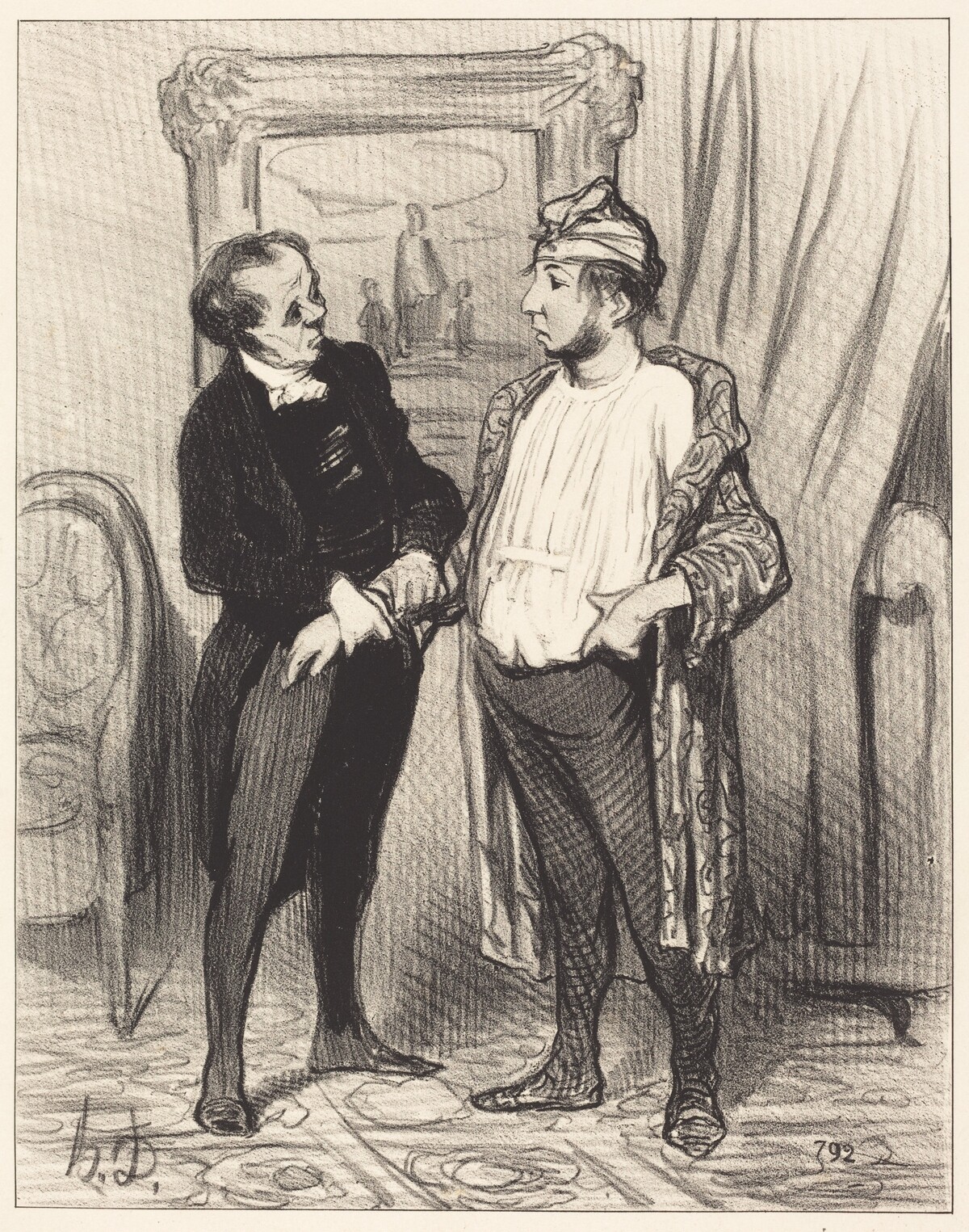 Mon cher je t'assure que je te... by Honoré Daumier
