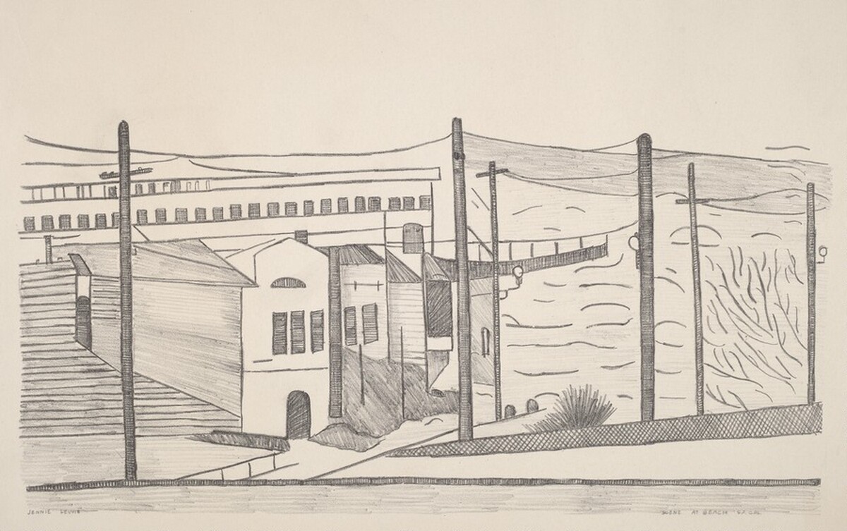 Scene at Beach S.F. Cal by Jennie Lewis