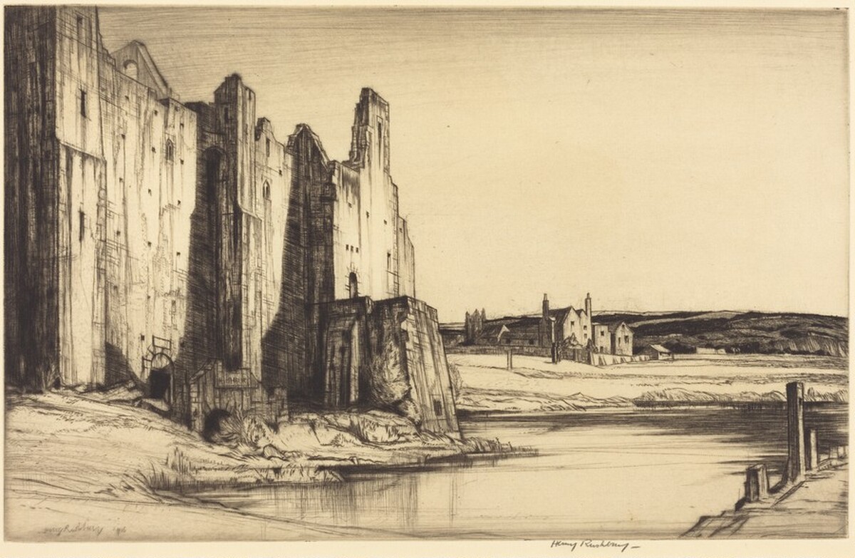 Amberley Castle, Sussex by Henry Rushbury