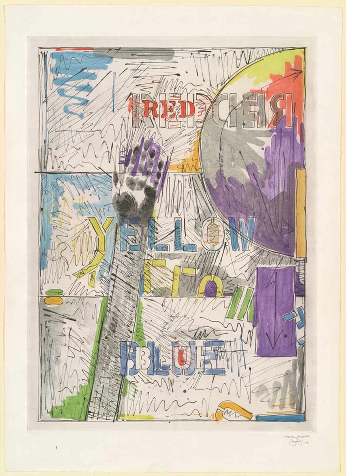 Land's End [trial proof] by Jasper Johns