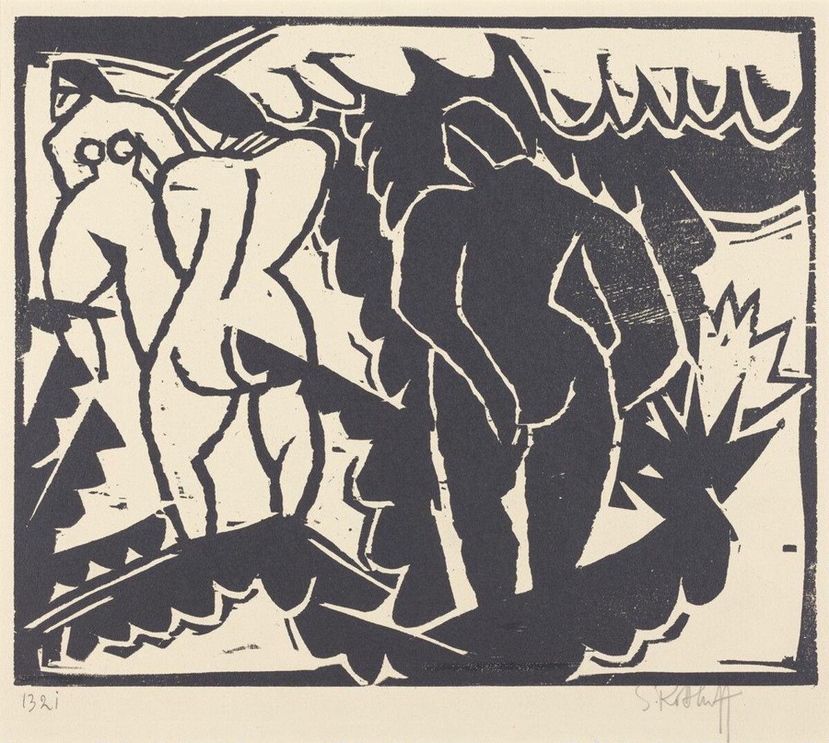 Nudes Out-of-Doors (Akte im Freien) by Karl Schmidt-Rottluff