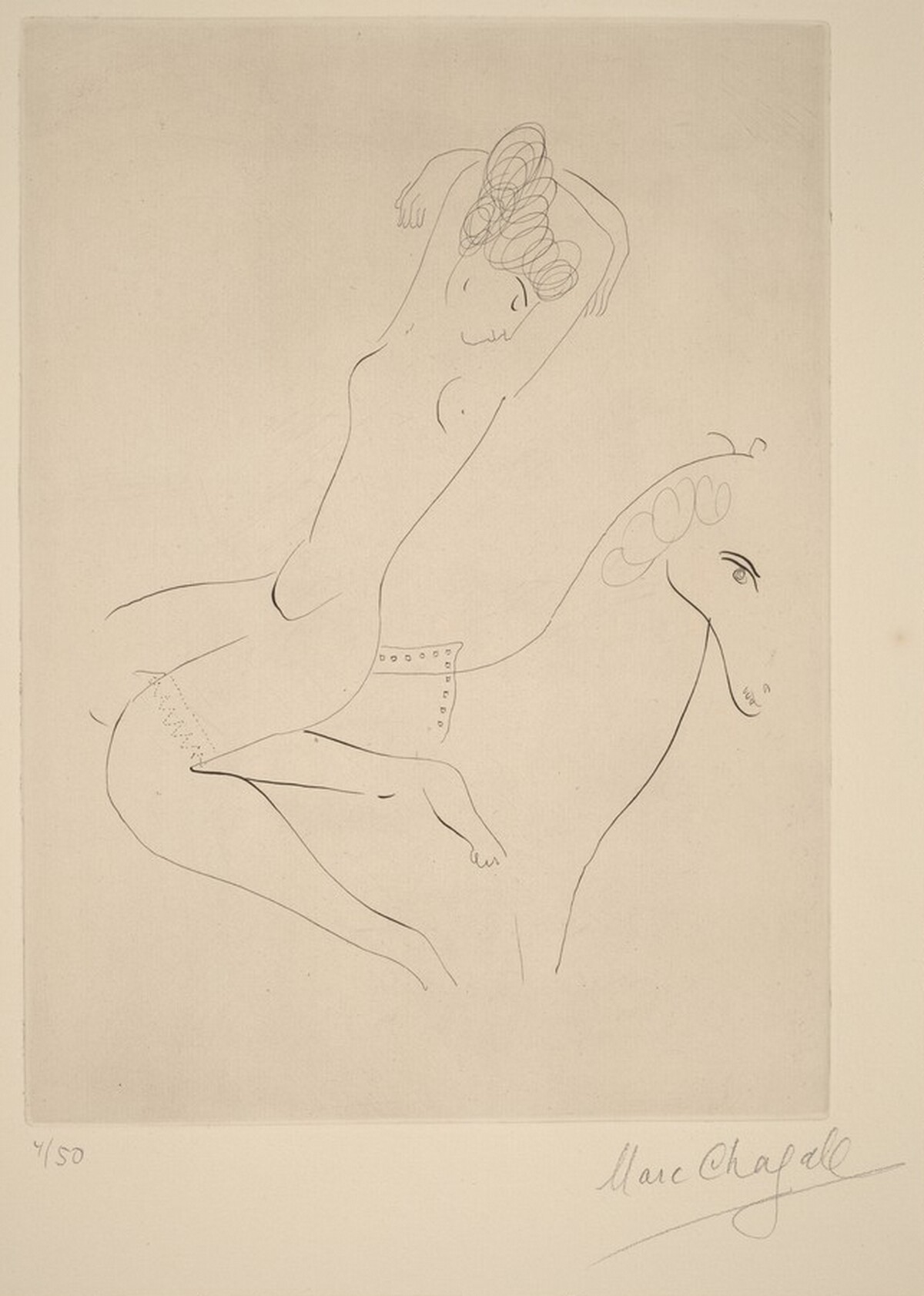 The Rider by Marc Chagall