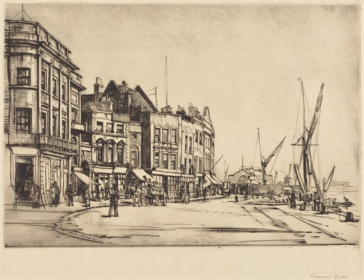 Quayside by Francis Dodd