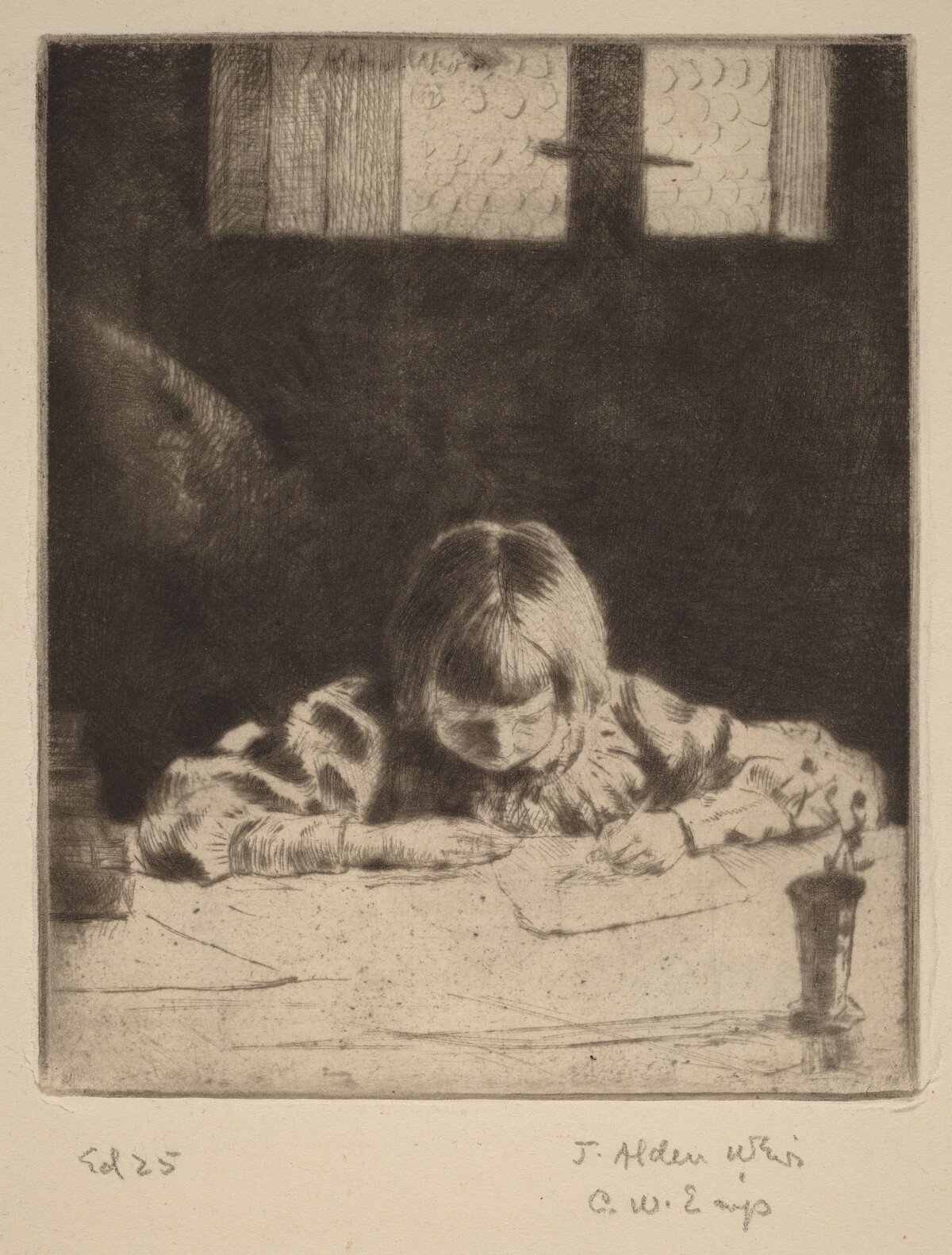 The Little Student by Julian Alden Weir