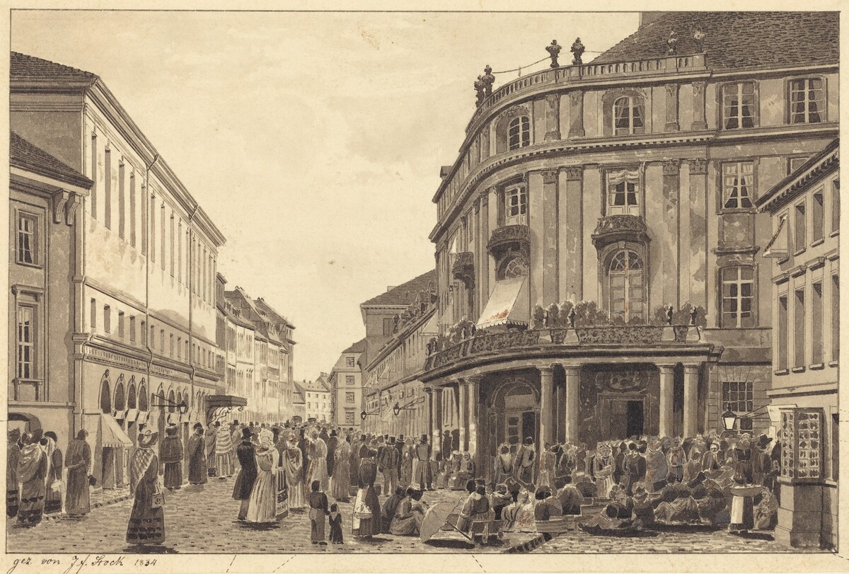 View of Muhlendamm by Johann Friedrich Stock