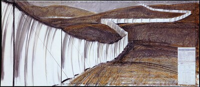 Running Fence, Project for Sonoma and Marin Counties, California [bottom panel]