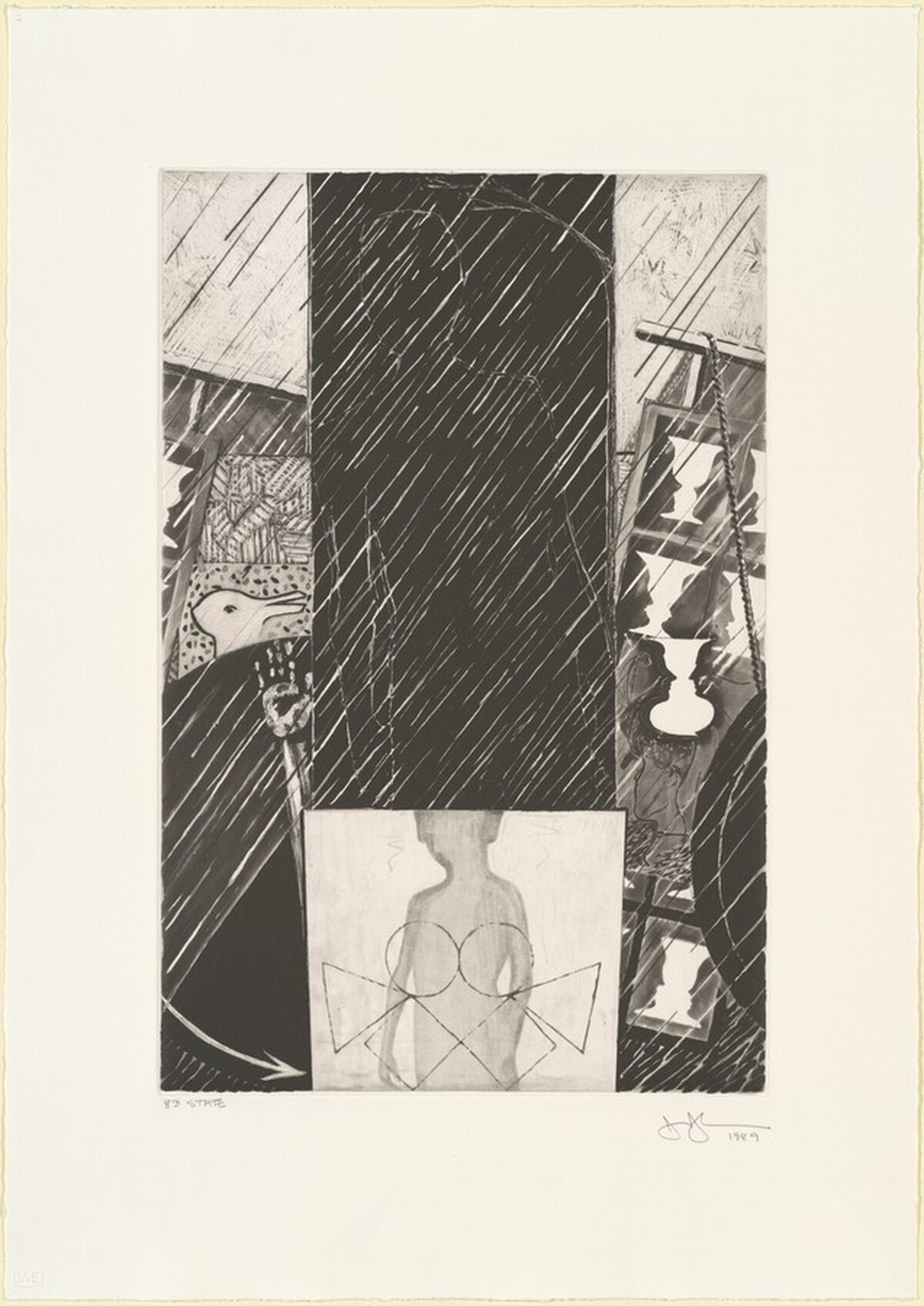 The Seasons (Spring) [state proof of 1st state] by Jasper Johns