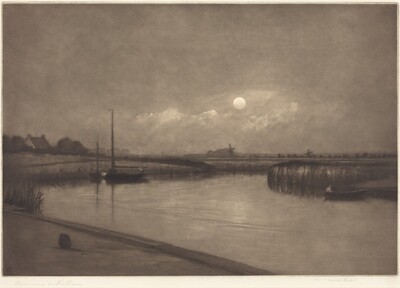 Moonrise on the Bure