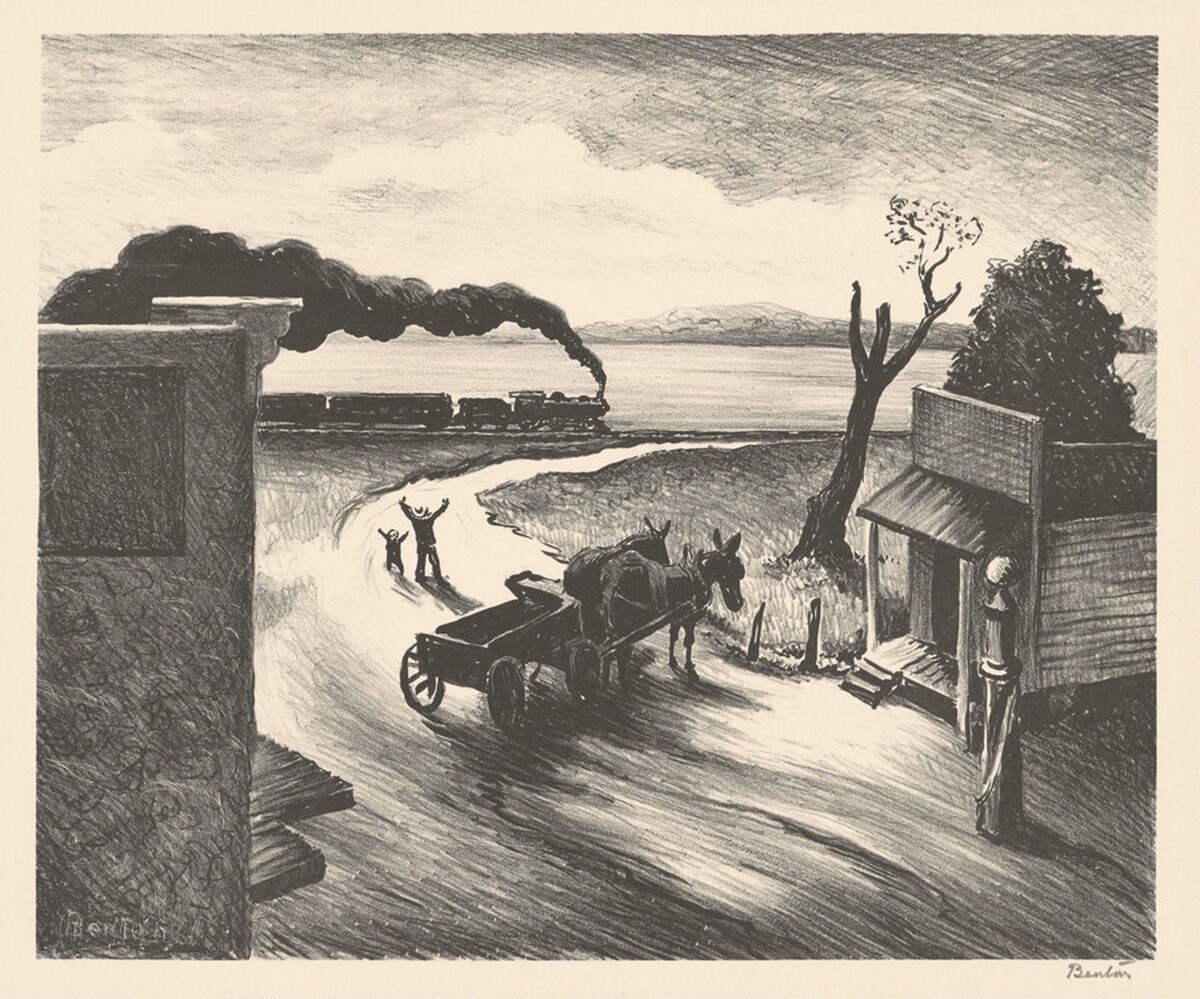 Edge of Town by Thomas Hart Benton