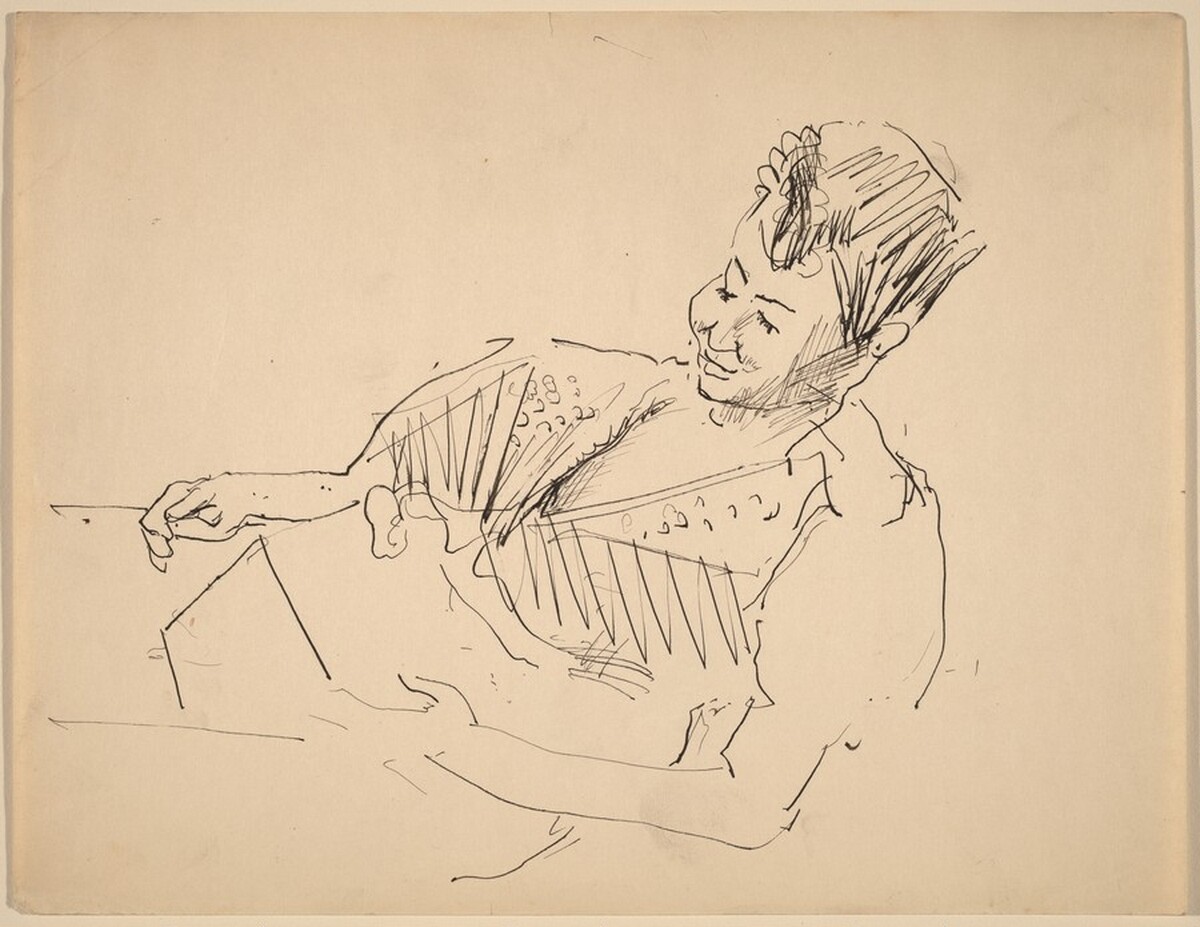 Woman Dozing with Book Turned Over by Mark Rothko