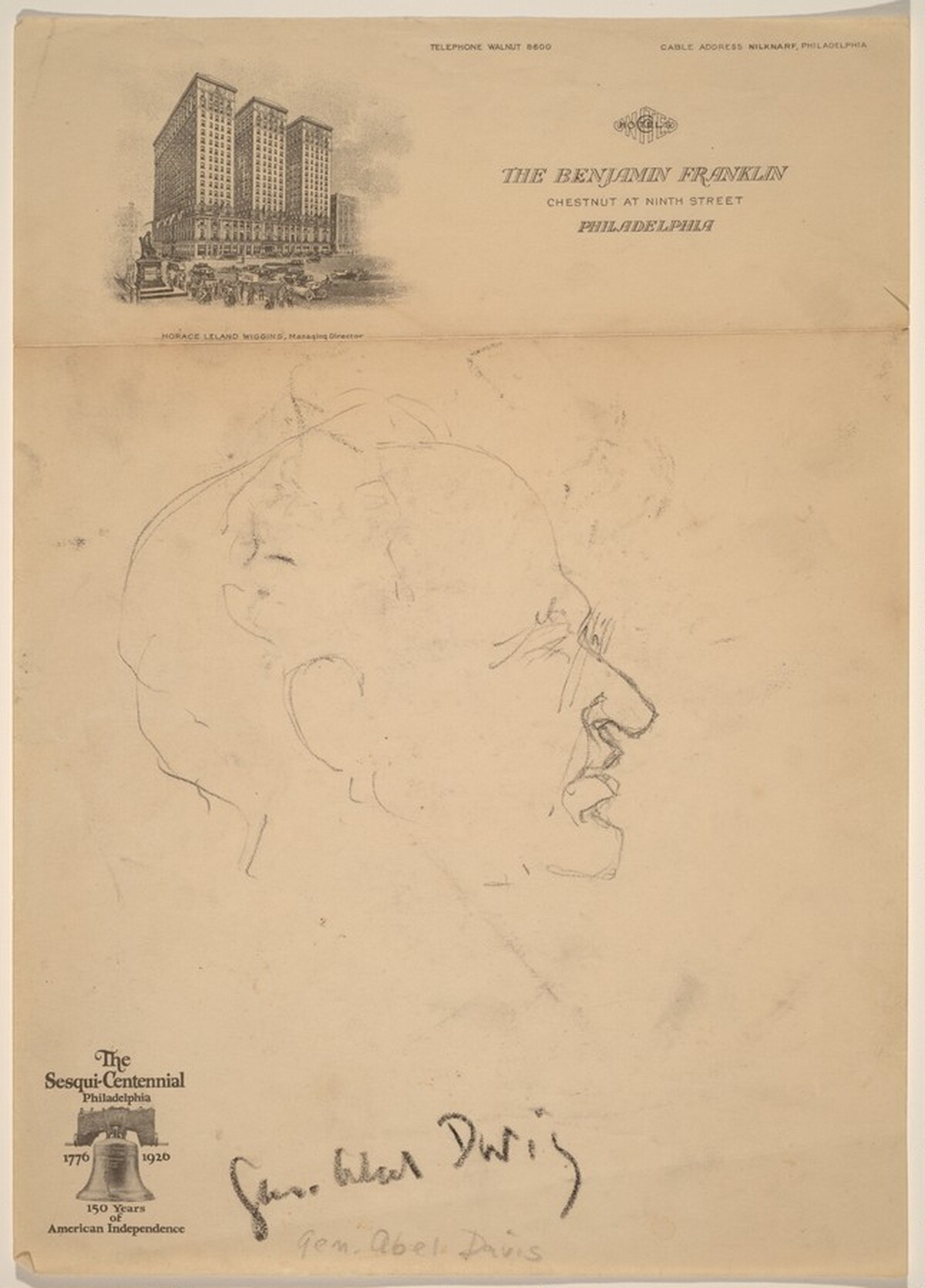 General Abel Davis by Alfred Bendiner