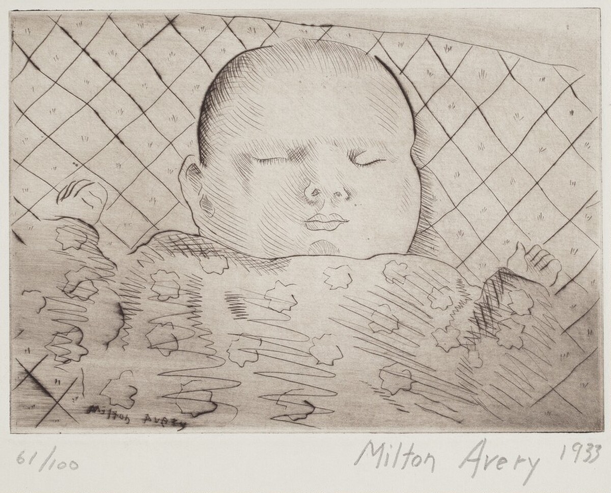 Sleeping Baby by Milton Avery