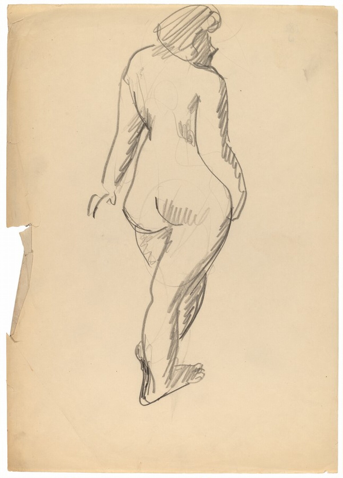 Rear View of Standing Nude by Mark Rothko