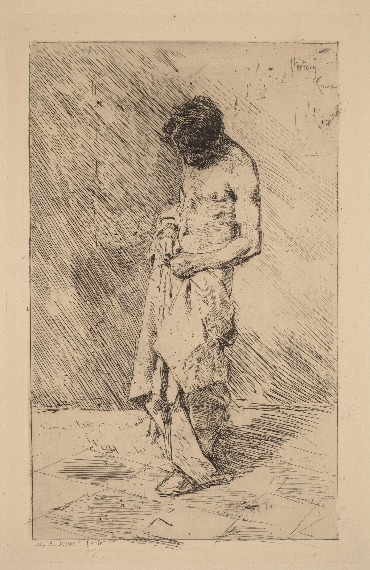 Un Pouilleux (Flea Seeker) by Mariano Fortuny Marsal