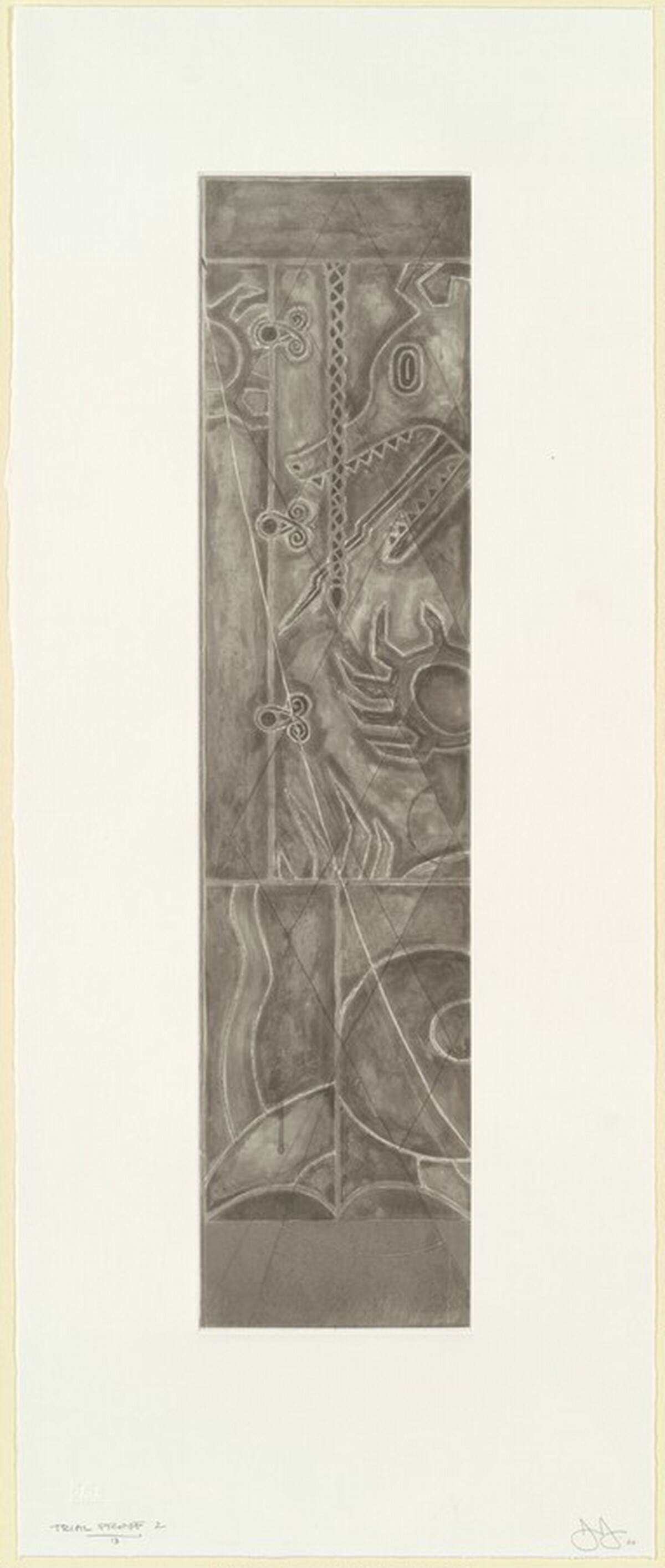 Two Costumes [trial proof 2] by Jasper Johns