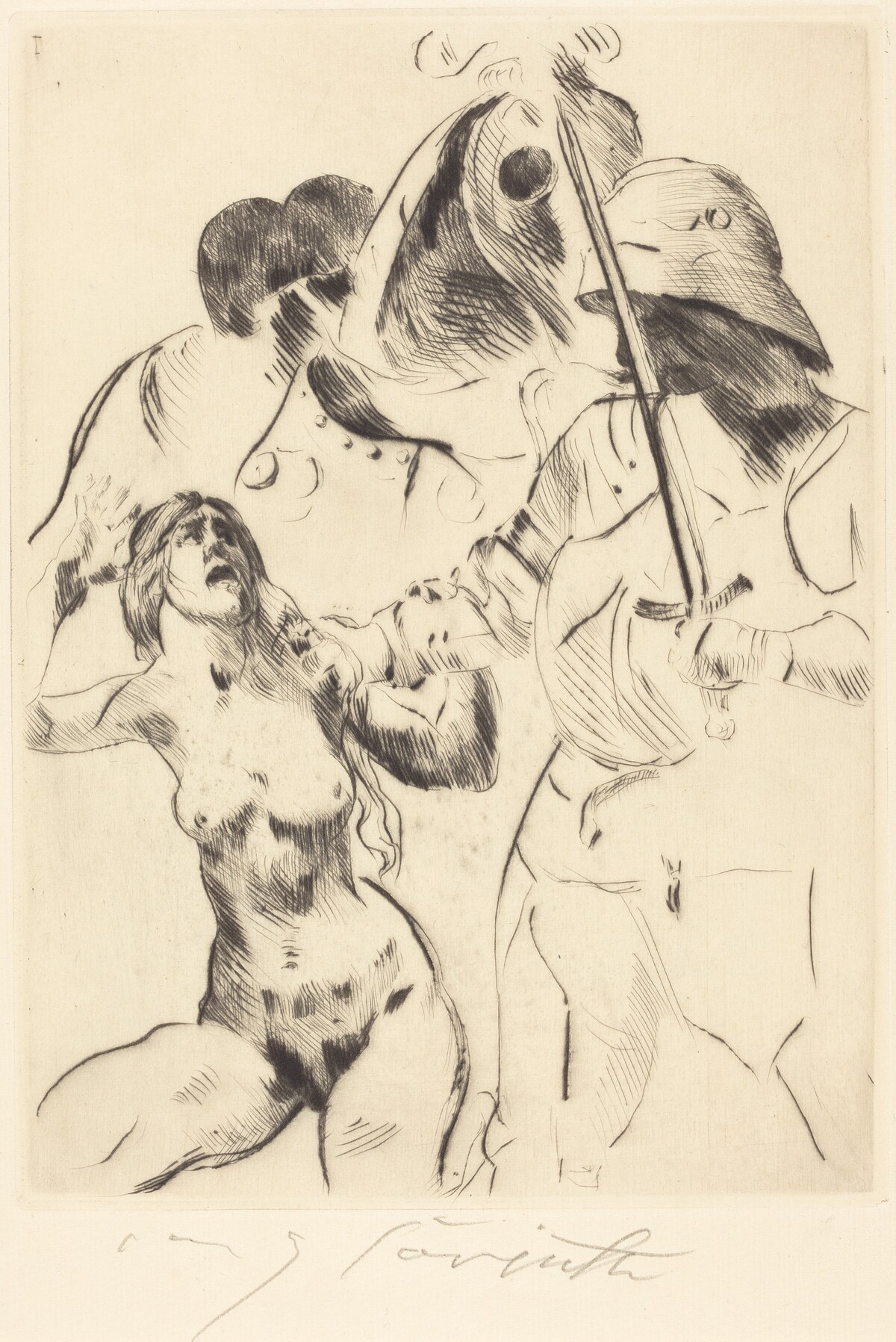 Frauenraub III (Abduction III) by Lovis Corinth