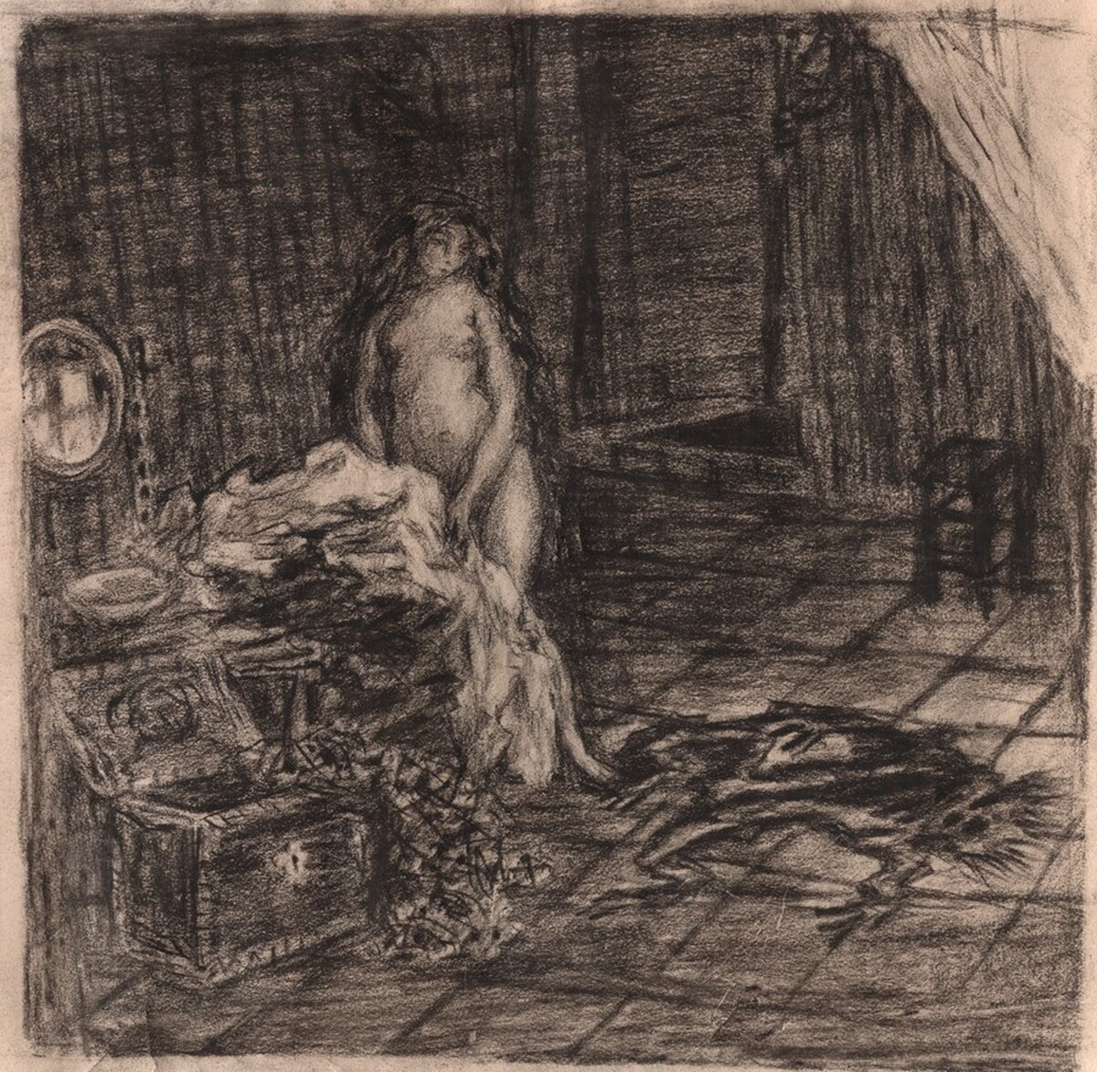 Le Voyeur [Sketch for _D'un Pays plus beau_ (Paris, 1910)] by Pierre Bonnard