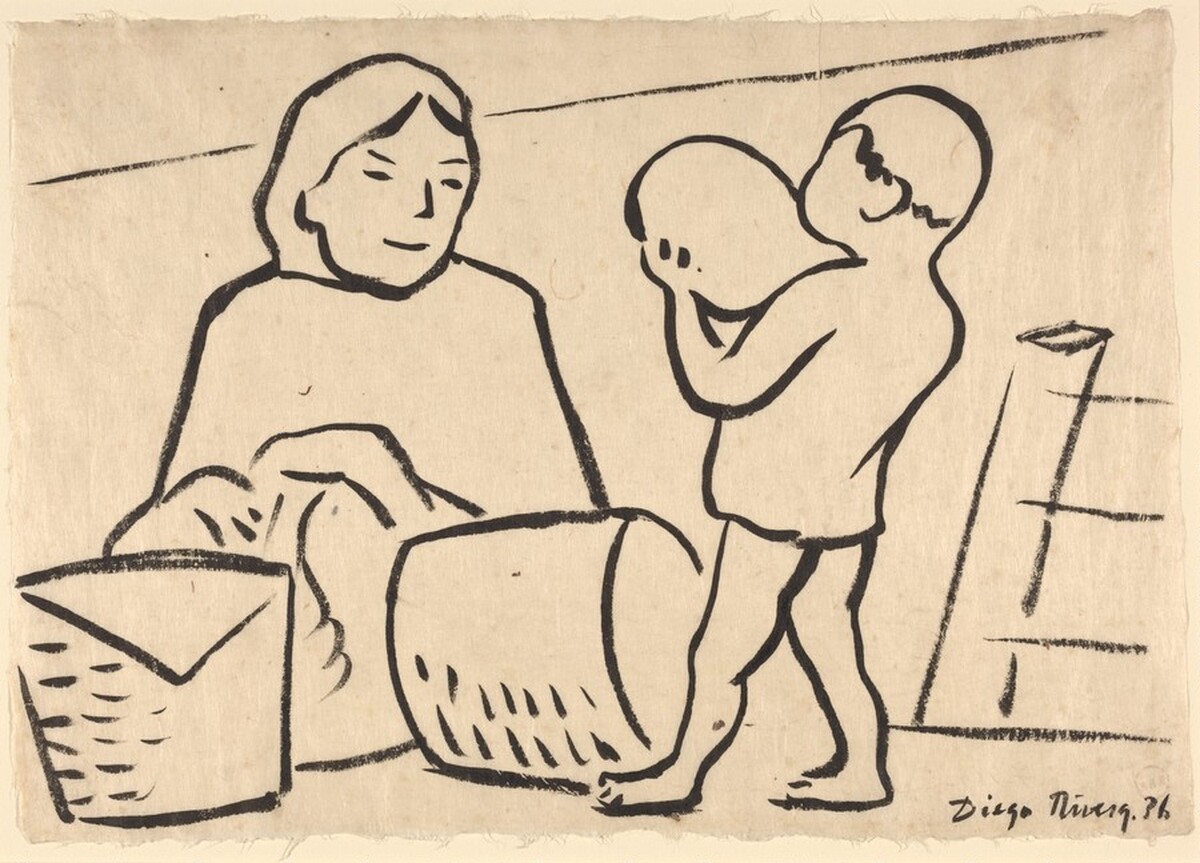 Boy with Melon by Diego Rivera
