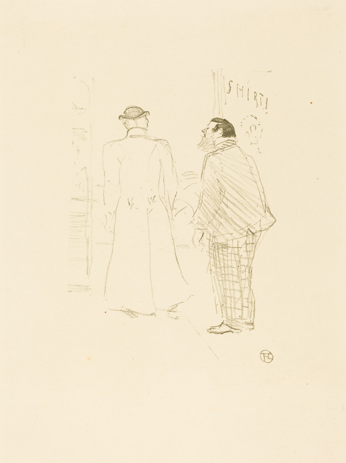 The First Vendor of Jourdan and Brown (Le premier vendeur de Jourdan et Brown) by Henri de Toulouse-Lautrec