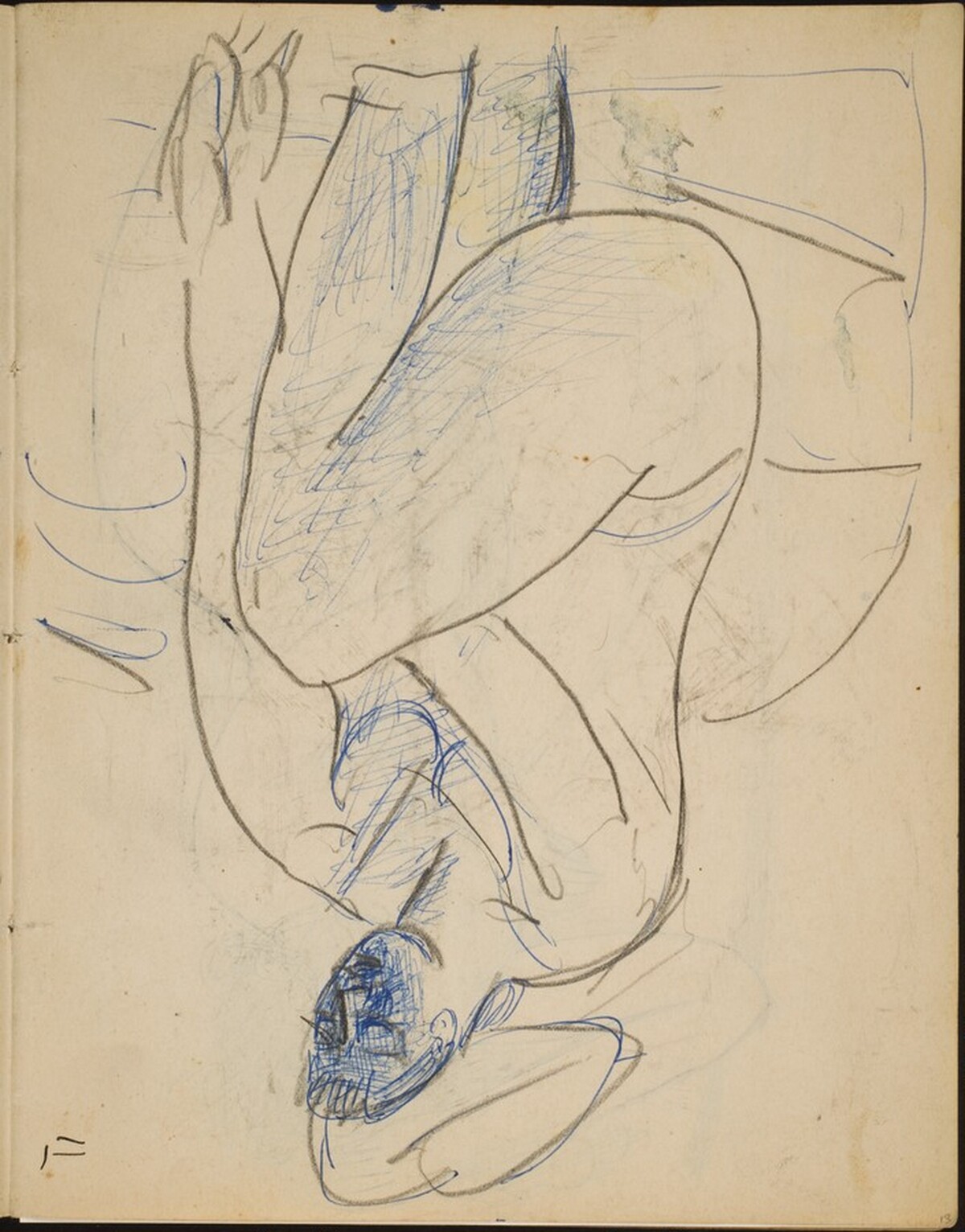 Stehender weiblicher Akt mit Turban (Standing Nude with Turban) [p. 13] by Max Beckmann