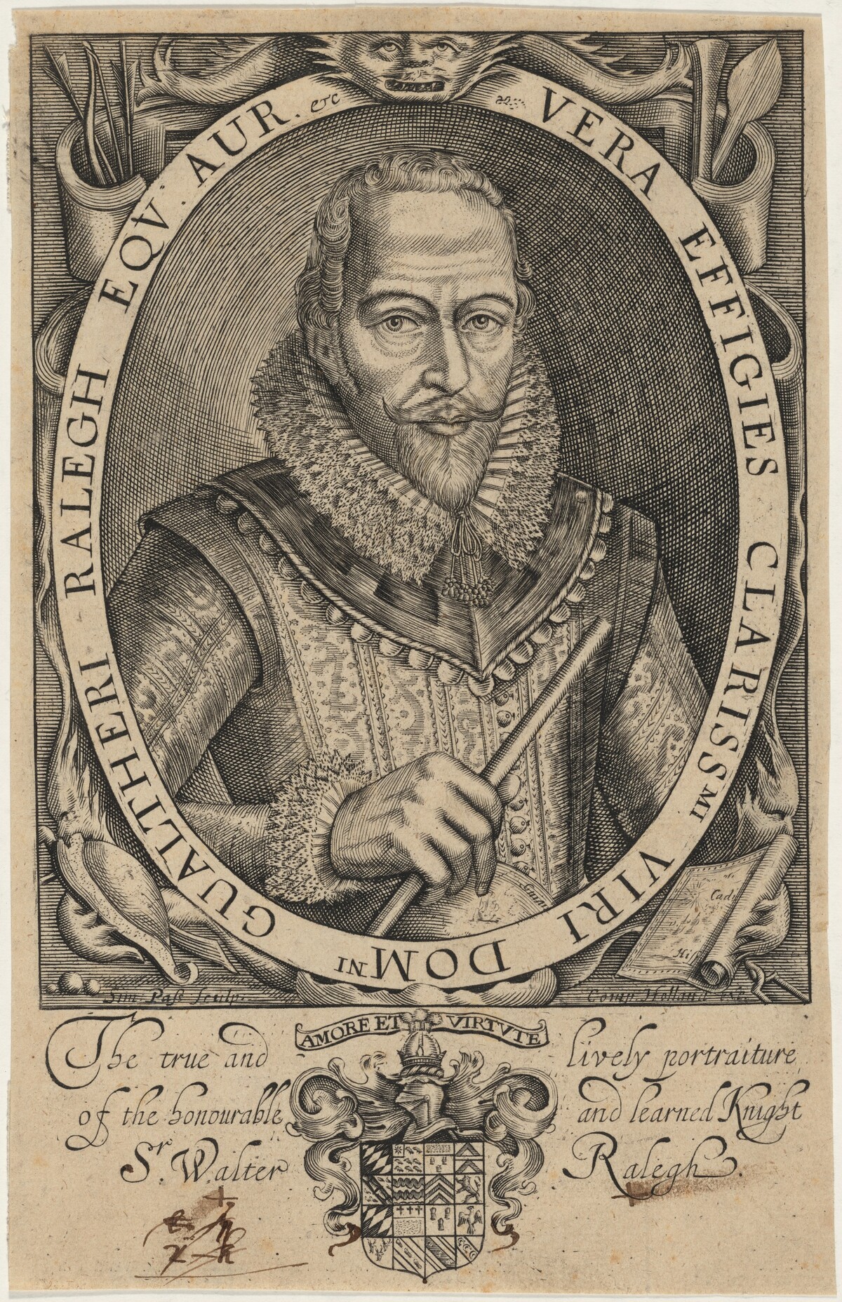 Sir Walter Raleigh by Simon de Passe