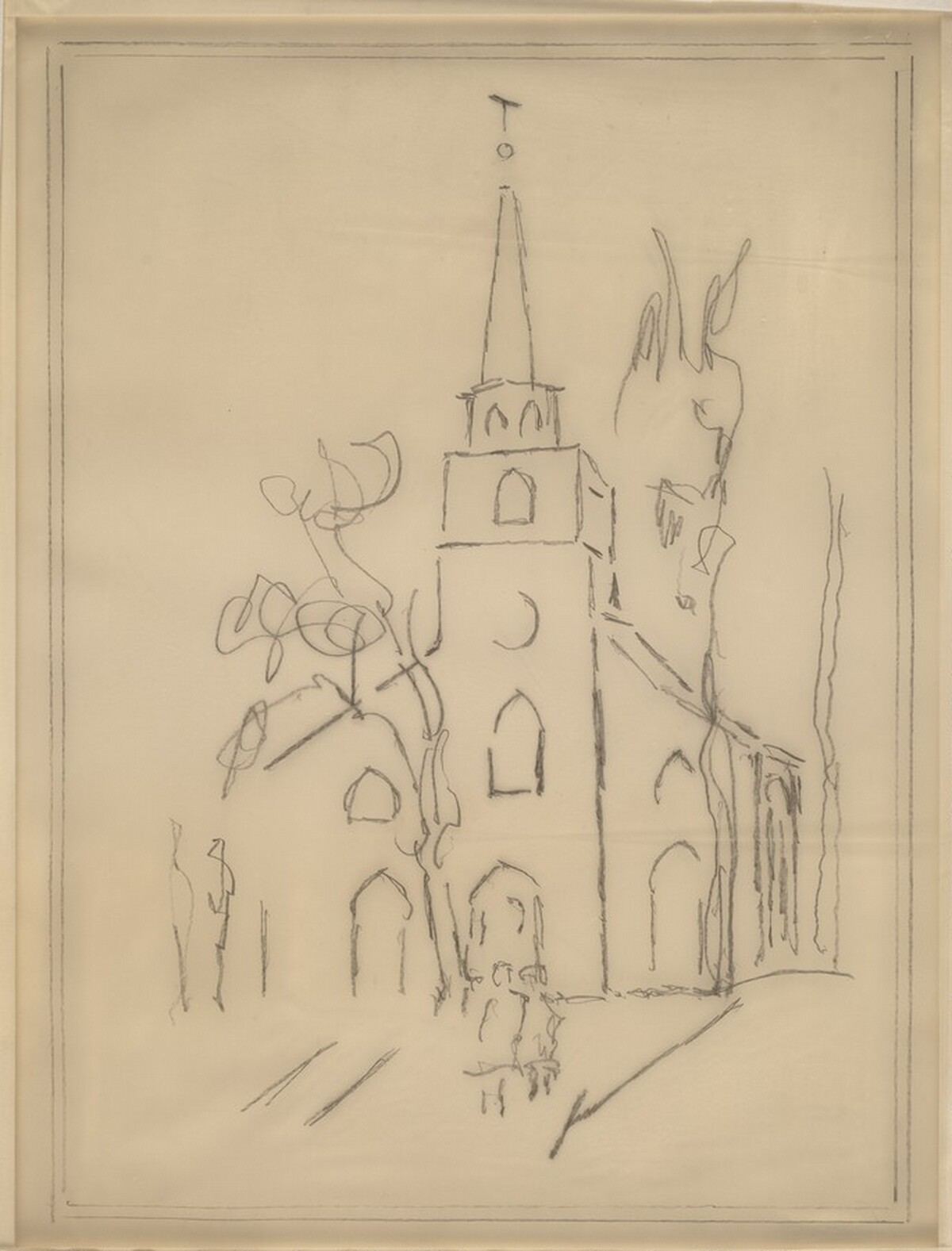 Ye Old Dutch Church, Upper Saddle River, New Jersey by John Marin