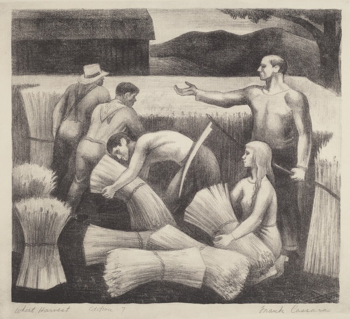Wheat Harvest by Frank Cassara