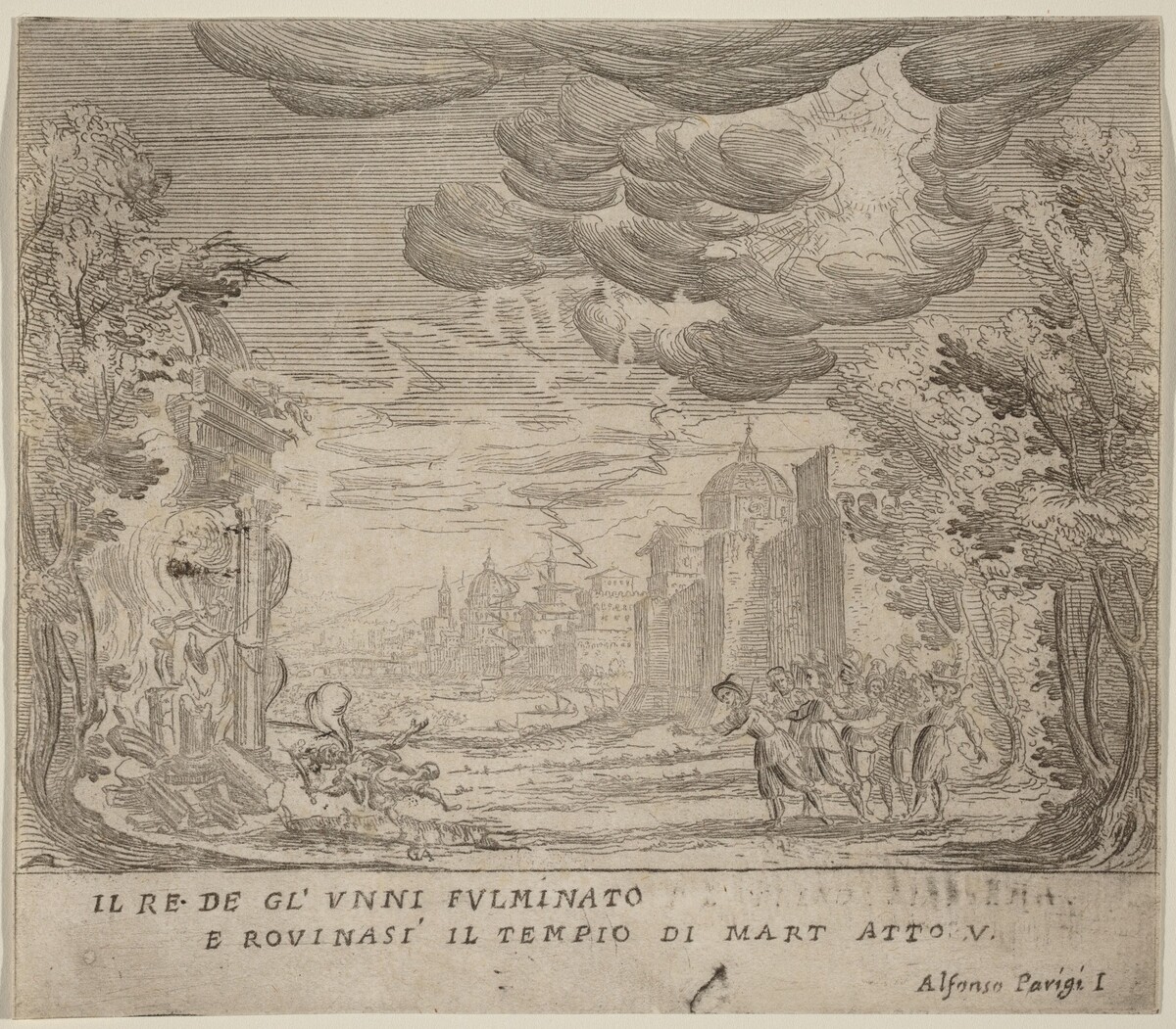 The Striking of the King of the Huns and the Collapse of the Rule of Mart by Alfonso Parigi II