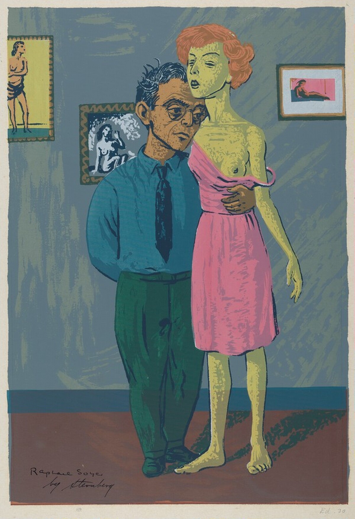 Raphael Soyer by Harry Sternberg