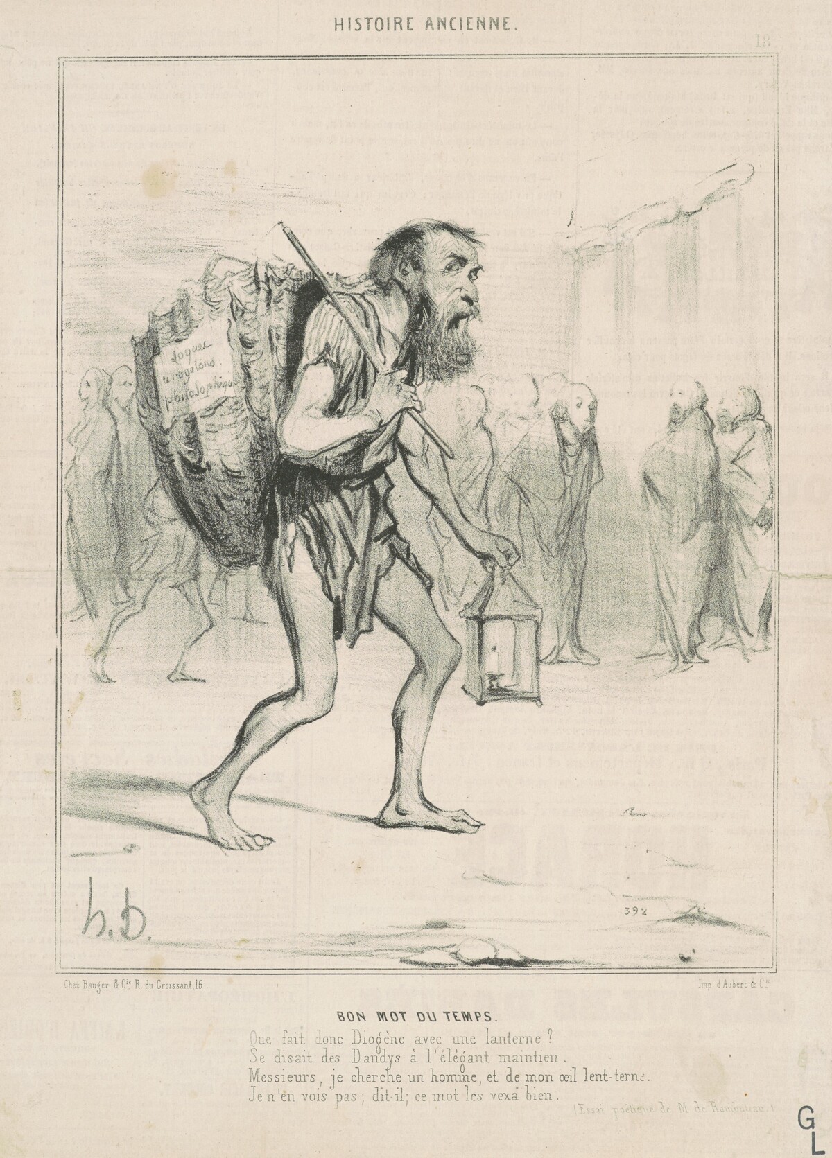 Bon mot du temps by Honoré Daumier