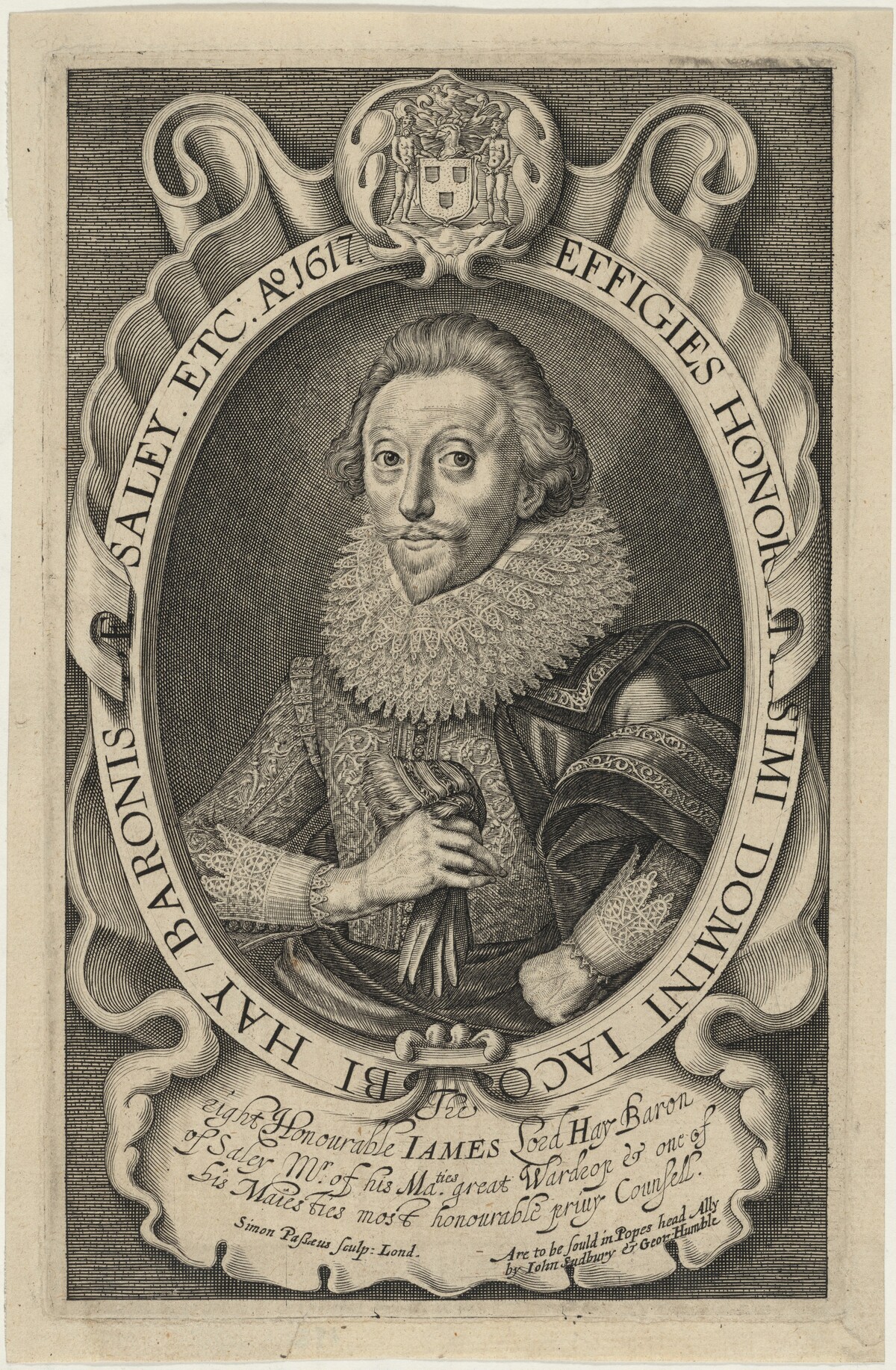 James Hay, First Earl of Carlisle by Simon de Passe